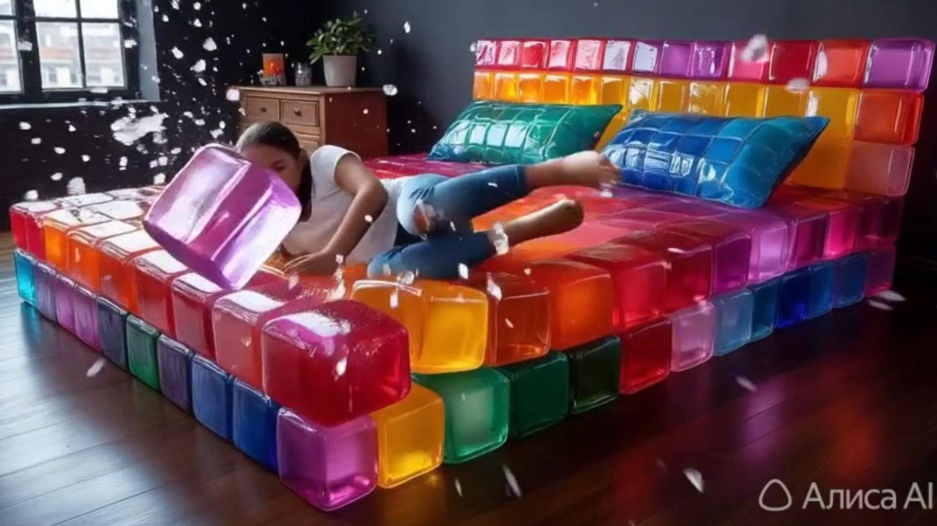 Какую кровать Своей мечты выбрали бы Вы?  Невероятно приятная нейросеть анимация.