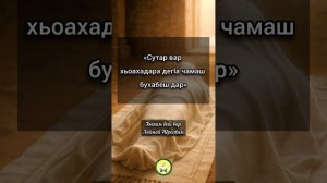 «сутар вар хьоахадара дегlа чамаш бухабеш дар»