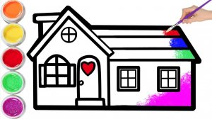 Мультик для детей-Как нарисовать ДОМ ⛪для детей/Рисование ДОМА⛪ для детей