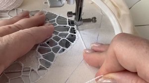 2. Х/б скатерть с вышивкой в технике #ришелье готова. Домашний текстиль своими руками.