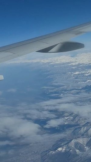 Полет в Турцию над  горами Кавказа 3.03. Мир Универсологии