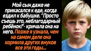 Жизненные истории/Мой сын даже не прикасался к еде, когда ездил к бабушке, как бы она ни старалась з