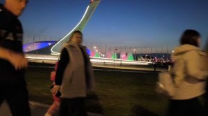 Олимпийский парк. Сочи. Вечернее шоу.
