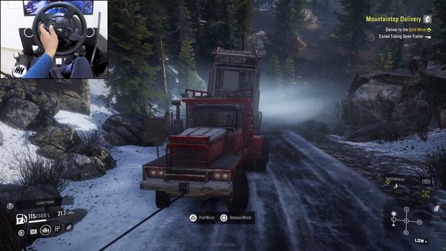 Pacific P16 на вершину горы 🏔️ SnowRunner на Thrustmaster T300RS 🔥