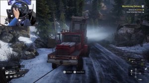 Pacific P16 на вершину горы 🏔️ SnowRunner на Thrustmaster T300RS 🔥