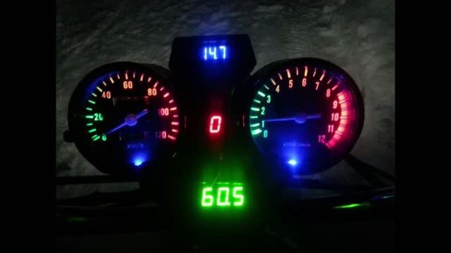 Светодиодная подсветка приборки на мопед альфа vento