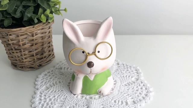 APF807450Подставка для яйца ЗАЙКА ЗНАЙКА в зелёном свитере, керамика, 12х8 см, APF807450-2-2