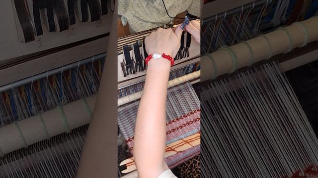 Как ткать по схеме на ремизном станке