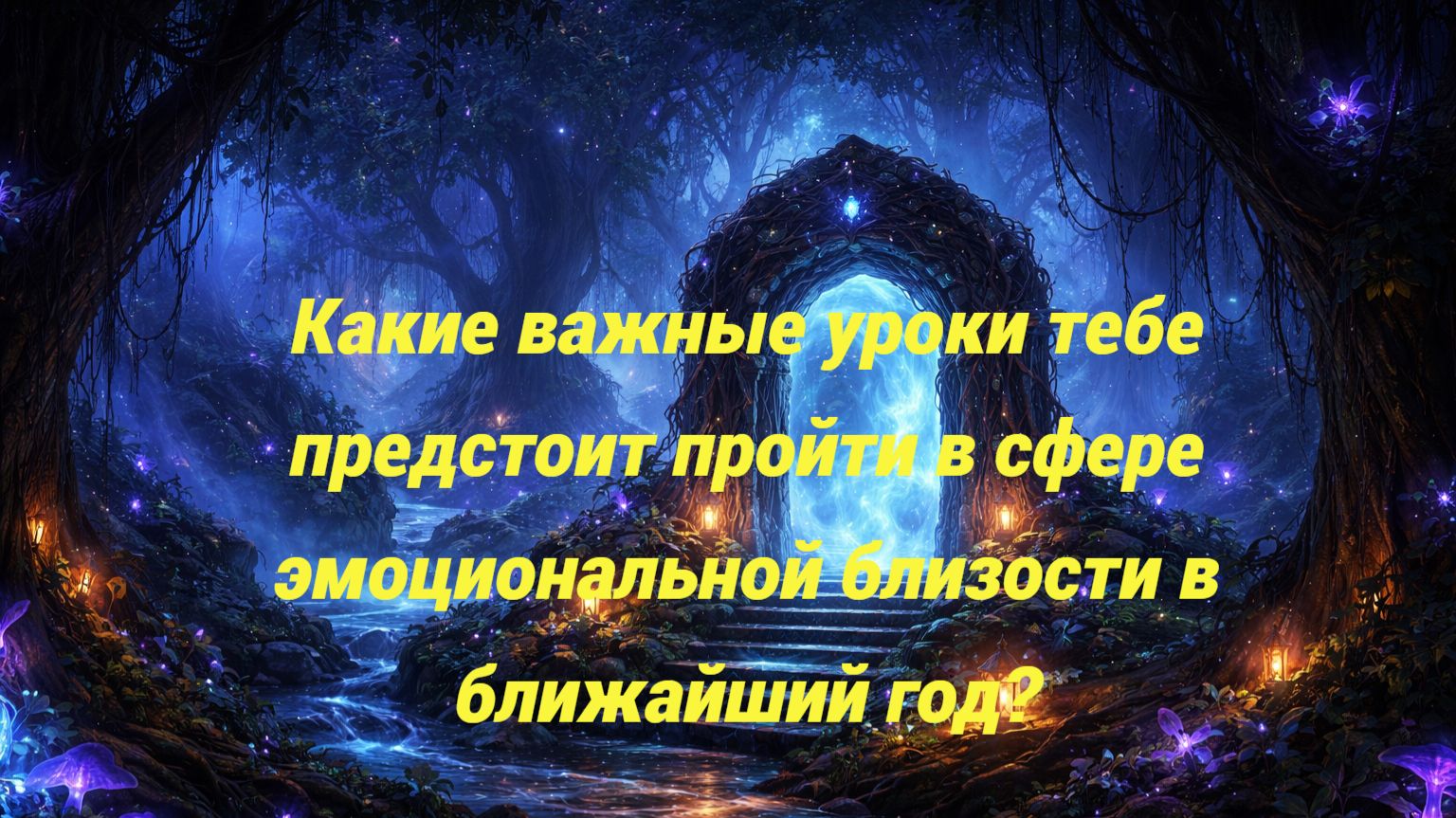 Какие важные уроки тебе предстоит пройти в сфере эмоциональной близости в ближайший год?
