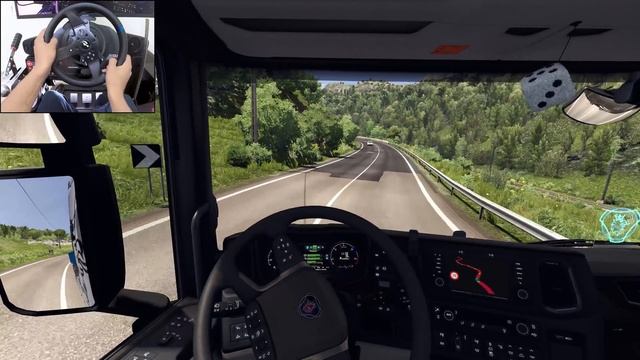 Scania S730 в Рим 🚛 Дальнобой в ETS2 на Thrustmaster T300RS 🔥