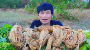 #MUKBANG Острый куриный суп с соусом из морепродуктов и свежими овощами! ASMR ЕДА НА КАМЕРУ МУКБАНГ