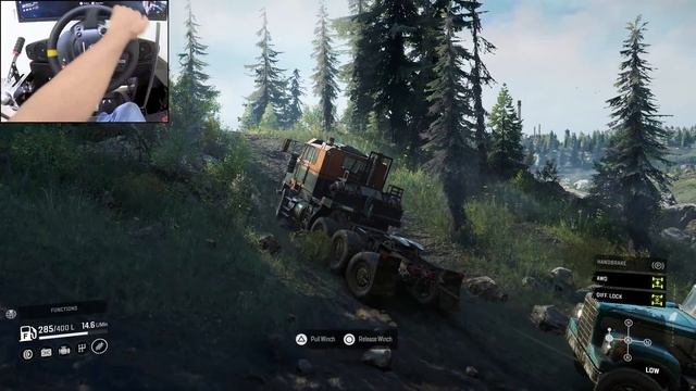 Спасение Farmtruck в SnowRunner ❄️ На Thrustmaster TX 🔥