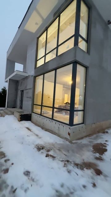 Механизированная шпаклевка стен и оконных откосов дома | Коттеджный поселок Певчее