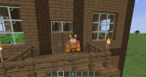 я строю пиццерию в Minecraft