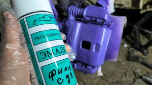 Япошка_часть № 11_ Покраска суппортов Nissan Cube AZ10