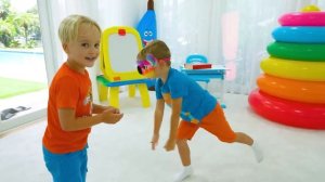 Вызов с шарами и кубом с Крисом и друзьями.