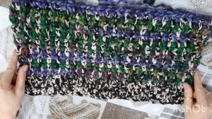 Второй старт в триостартах марта-2026. Вяжу коврик....