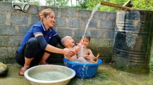 Мама поневоле. Дуонг.Собираю кукурузу для продажи на рынке. Выращиваю тыкву и варю кукурузу.Серия 74