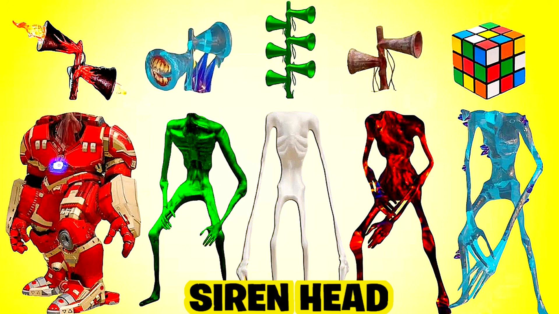 📢 СИРЕНОГОЛОВЫЙ 📢 - СОБЕРИ СИРЕНОГОЛОВОГО ПРАВИЛЬНО. SIREN HEAD - ВИДЫ.