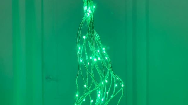 Электрогирлянда КОНСКИЙ ХВОСТ, 200 зеленых mini-LED ламп, 15*1.5+1.5 м, Branch-200GC-05-G
