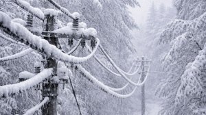 Жителей Москвы и области предупредили о риске налипания мокрого снега на провода и деревья