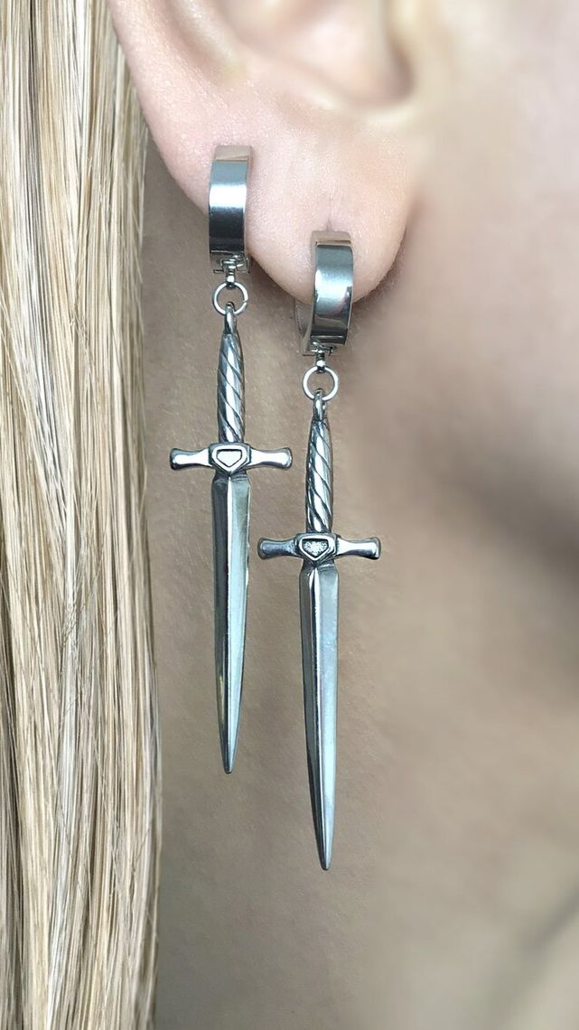 Дизайнерские серьги "Испанская рапира" от StarfallShop