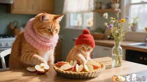 Чрезмерная привлекательность! Первый Тайфун котенка с его мамой ☺️ Анимация исцеления