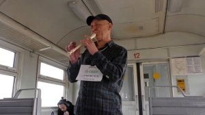 Музыкант в электричке