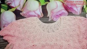 Третья готовая работа в СП кофточка «Ветка Сакуры» из пряжи Ализе дива омбре батик.