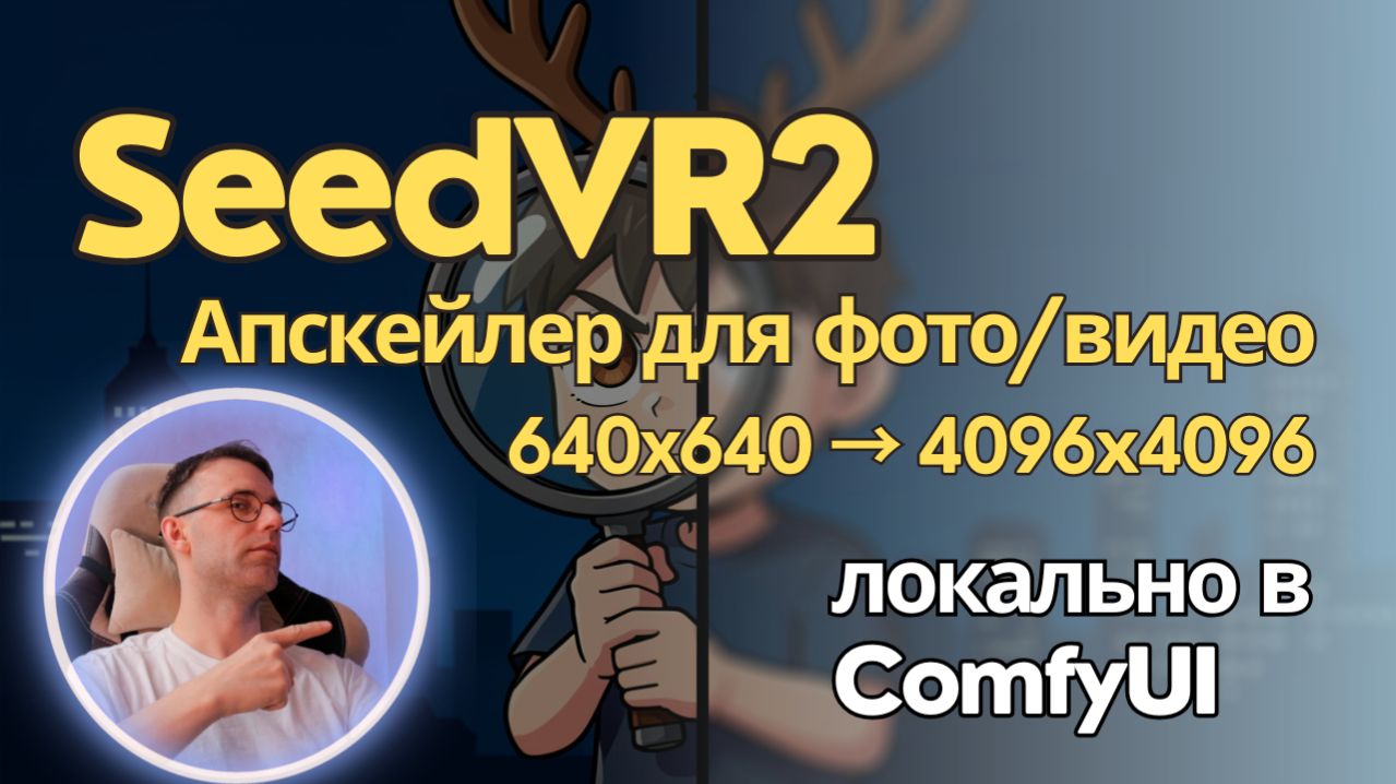 SeedVR2 - локальная модель апскейла изображений и видео. Пристальная проверка возможностей. ComfyUI