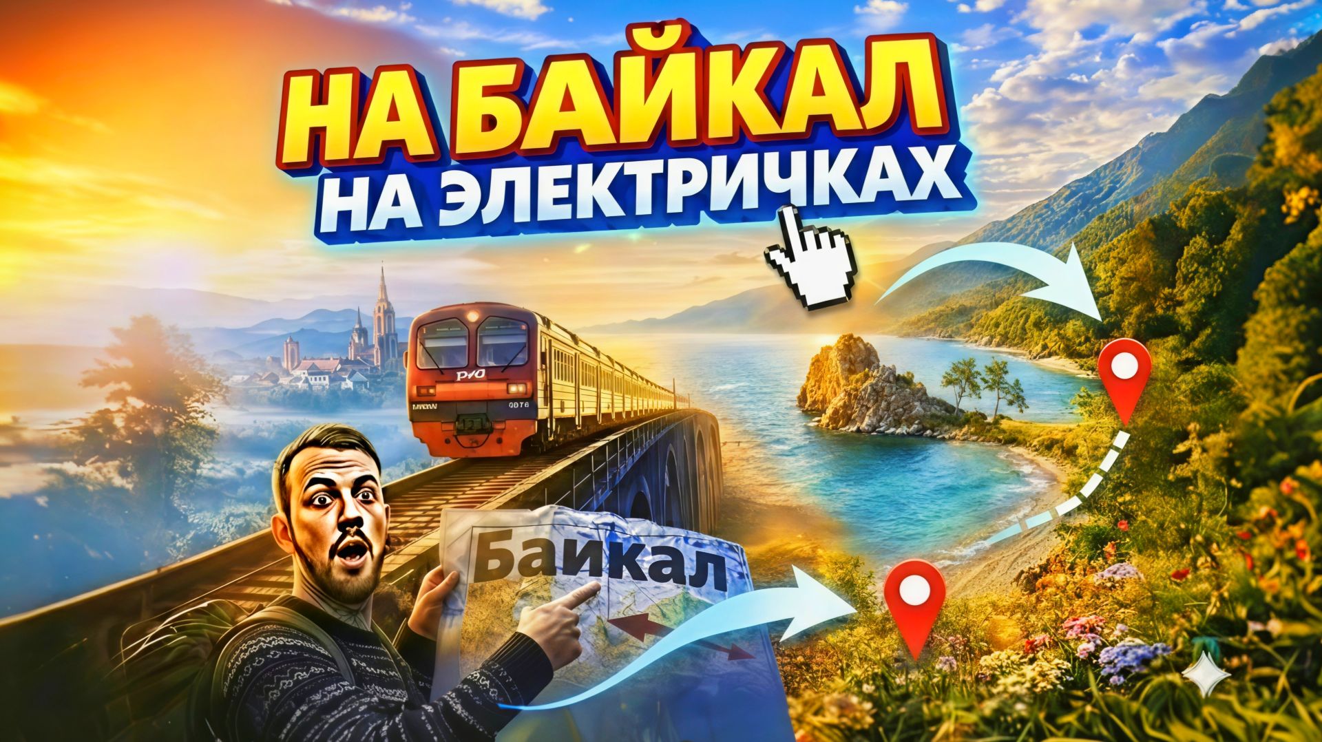 НА ЭЛЕКТРИЧКАХ НА БАЙКАЛ! 5000 километров пути!