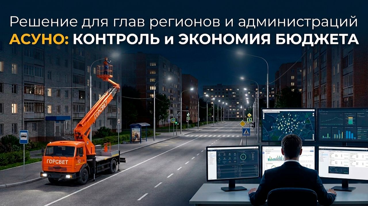 Модернизация уличного освещения в регионе: АСУНО, диспетчеризация и снижение затрат бюджета