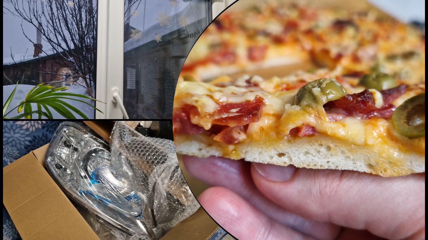 Готовимся к наводнению. Глазки для ларгуши. Первая пицца моими руками