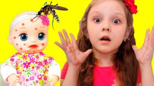 Детская песенка - Забавная история с заболевшей куклой - Веселые видео для малышей