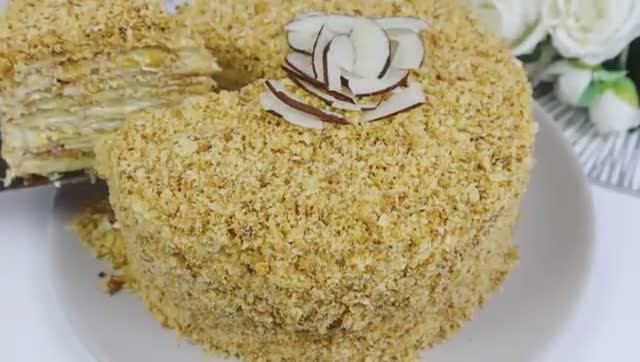 Торт НАПОЛЕОН Хрустящий/Самый вкусный Торт из нашего детства!