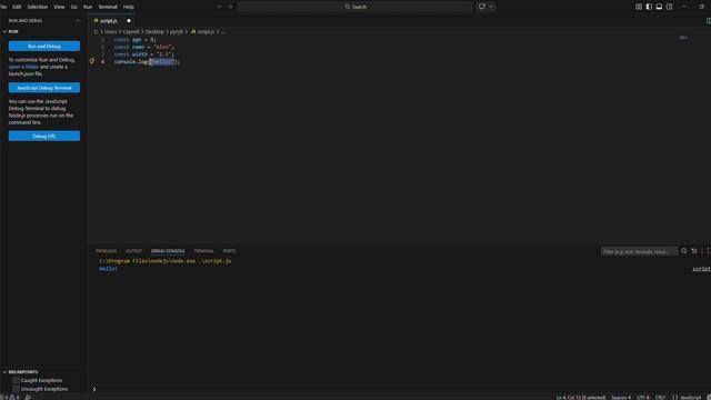 #1. VS Code. Javascript JS джаваскрипт консоль.