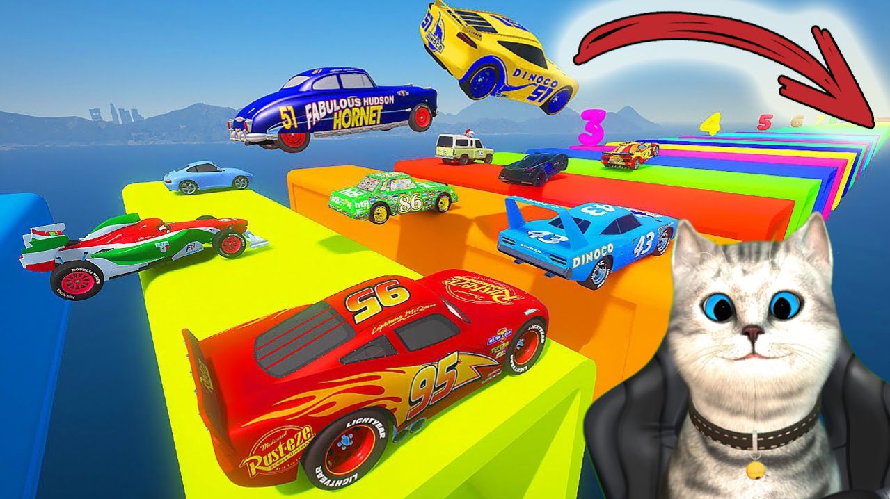 НЕВЕРОЯТНЫЙ ЧЕЛЛЕНДЖ МАКВИН И ТАЧКИ КТО ПРОЕДЕТ ДАЛЬШЕ ПО ПАРЯЩИМ ПЛОЩАДКАМ