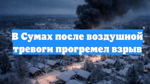 В Сумах после воздушной тревоги прогремел взрыв