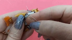 GOLD Кирпичное плетение Часть 4 из 6  от Светланы Литвиновой.