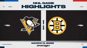 Обзор матча НХЛ | Бостон - Питтсбург (04.03.2026)