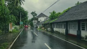 ПРОГУЛКА ПОД ПРОЛИВНЫМ ДОЖДЕМ И СИЛЬНЫМ ВЕТРОМ по пляжу Форт-Кочи 🌧️ в Керале