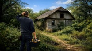 Восстановление заброшенного дома с нуля. Из руин в уютное семейное гнездо. Бушкрафт