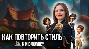 Как я создала единый стиль в MidJourney и теперь делаю в нём любых персонажей