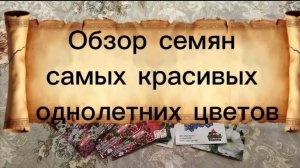 Обзор семян самых красивых и популярных однолетних цветов