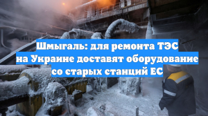 Шмыгаль: для ремонта ТЭС на Украине доставят оборудование со старых станций ЕС