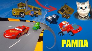 МОЛНИЯ МАКВИН И КРУТОЙ ЧЕЛЛЕНДЖ ТАЧЕК КТО ПРОЕДЕТ ПО НЕБЕСНОЙ СПИРАЛИ ДО ФИНИША