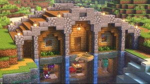 Туториал по Майнкрафту: Дом под мостом / Подводная база