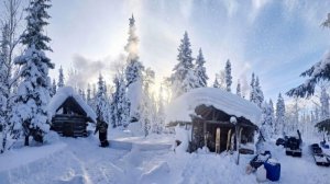 Таёжная баня и снежный душ в - 35 градусов. Рыбалка на хариуса в тайге.