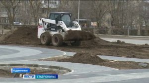 В Буденновске идет строительство парка "Патриот"