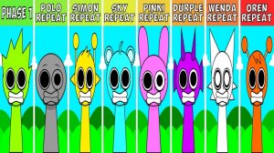 INCREDIBOX SPRUNKI: POLO 🤵 SIMON 👨🎤 SKY 🌌 PINKI 💖 DURPLE 💜 WENDA 💊 OREN ⚔️ 🔁 ПОВТОР ФАЗЫ 1!